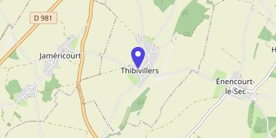 Carte OpenStreetMap — 4 rue des Tilleuls, Thibivillers
