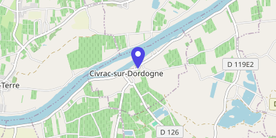 Carte OpenStreetMap — 29 le Bourg, Civrac-sur-Dordogne