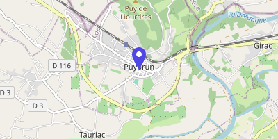 Carte OpenStreetMap — 160 place Grande, Puybrun