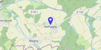 Carte OpenStreetMap — 45 rue Principale, Romagny