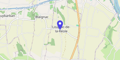 Carte OpenStreetMap — 414 rue Jean Gaston Dumeste, Loupiac-de-la-Réole