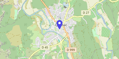 Carte OpenStreetMap — 1 place Charles-Mourier, Quissac