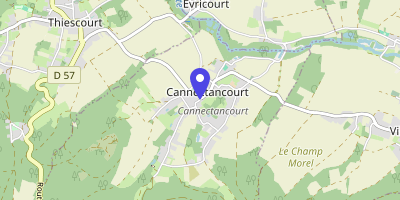 Carte OpenStreetMap — 4 rue de la Mairie, Cannectancourt