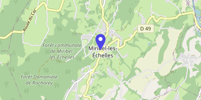 Carte OpenStreetMap — 1 place de la Fontaine, Miribel-les-Échelles