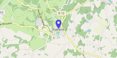 Carte OpenStreetMap — 7 place de l'Église, Eyjeaux
