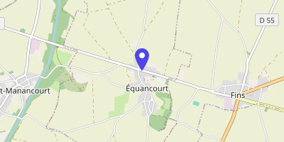 Carte OpenStreetMap — 4 rue de Fins, Équancourt