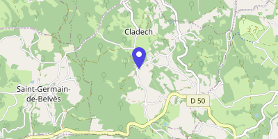 Carte OpenStreetMap — Le Bourg, Cladech