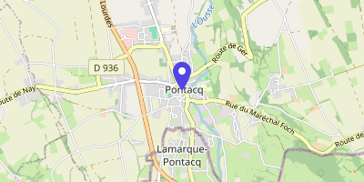Carte OpenStreetMap — Place Huningue, Pontacq