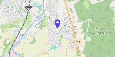 Carte OpenStreetMap — 1 Place de la Mairie, Smarves