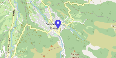 Carte OpenStreetMap — Place de l'Entente-Cordiale, Vernet-les-Bains