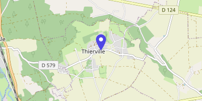 Carte OpenStreetMap — 1 route de l'Église, Thierville