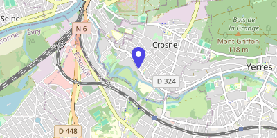 Carte OpenStreetMap — 35 avenue Jean-Jaurès, Crosne