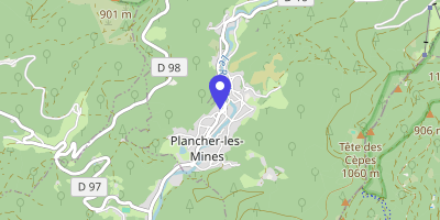 Carte OpenStreetMap — 5 place de l'Hôtel-de-Ville, Plancher-les-Mines