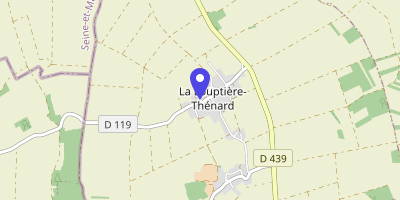 Carte OpenStreetMap — 1 rue de la Mairie, La Louptière-Thénard