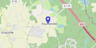 Carte OpenStreetMap — 6 route d'Ervauville, Foucherolles