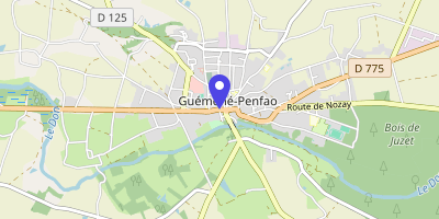 Carte OpenStreetMap — 22 rue de l'Hôtel-de-Ville, Guémené-Penfao