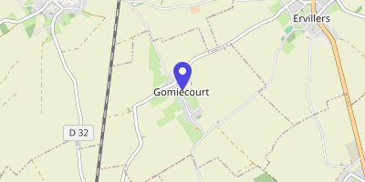 Carte OpenStreetMap — 4 rue du Bihucourt, Gomiécourt
