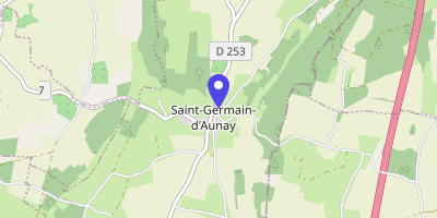 Carte OpenStreetMap — 2 route du château-d'eau, Saint-Germain-d'Aunay