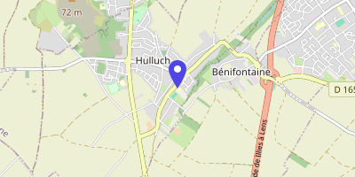 Carte OpenStreetMap — 2 bis rue Pierre-Malvoisin, Hulluch