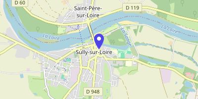 Carte OpenStreetMap — 3 place Maurice-de-Sully, Sully-sur-Loire