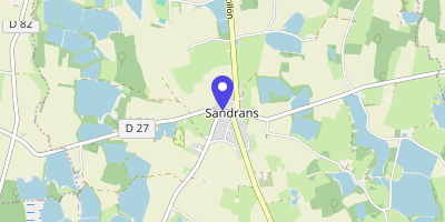 Carte OpenStreetMap — 21 place de la Mairie, Sandrans