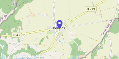 Carte OpenStreetMap — 1 place du Général-de-Gaulle, Bransles