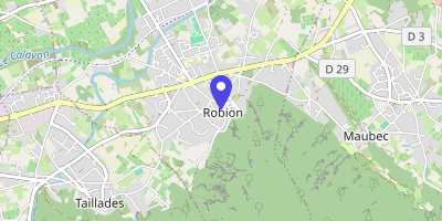 Carte OpenStreetMap — 1 place Clément-Gros, Robion