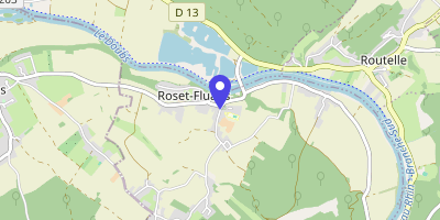 Carte OpenStreetMap — 6 rue des Saulniers, Roset-Fluans