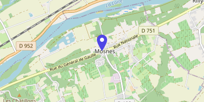 Carte OpenStreetMap — 9 rue du Général-de-Gaulle, Mosnes