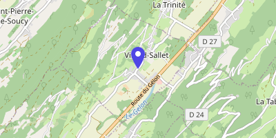 Carte OpenStreetMap — 100 rue de Montmayeur, Villard-Sallet