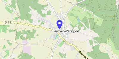 Carte OpenStreetMap — 15 rue des Fargues, Faux-en-Périgord