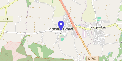 Carte OpenStreetMap — 1 rue des Hortensias, Locmaria-Grand-Champ