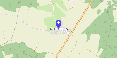 Carte OpenStreetMap — 1 rue des Pompes, Darmannes