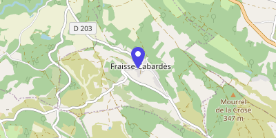 Carte OpenStreetMap — 4 rue de la Mairie, Fraisse-Cabardès