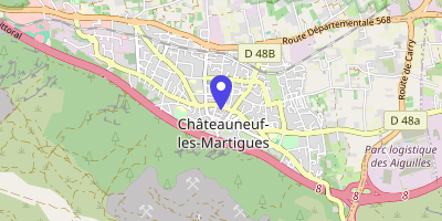Carte OpenStreetMap — Place Bellot, Châteauneuf-les-Martigues