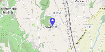 Carte OpenStreetMap — 61 Grande rue, Chavannes