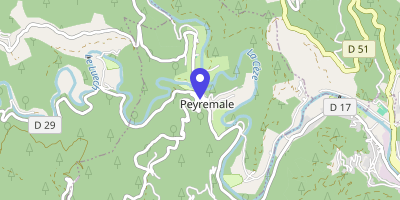 Carte OpenStreetMap — Le Village, Peyremale