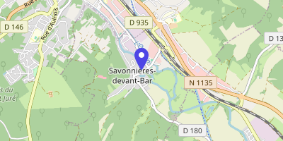 Carte OpenStreetMap — 1 rue Alexandre-Violle, Savonnières-devant-Bar