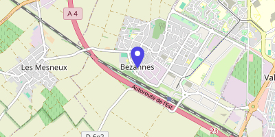 Carte OpenStreetMap — 1 rue Source-de-Muire, Bezannes
