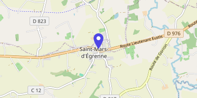 Carte OpenStreetMap — 1 rue du Verger, Saint-Mars-d'Égrenne
