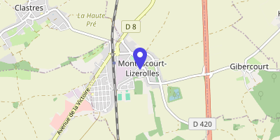 Carte OpenStreetMap — Place de la Mairie, Montescourt-Lizerolles