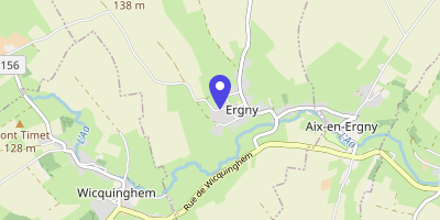 Carte OpenStreetMap — Rue de l'École, Ergny