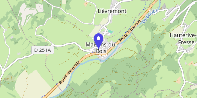 Carte OpenStreetMap — 10 Grande rue, Maisons-du-Bois-Lièvremont