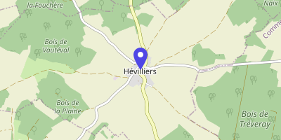 Carte OpenStreetMap — 14 place de la Mairie, Hévilliers