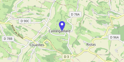 Carte OpenStreetMap — 60 impasse du Château, Castelgaillard