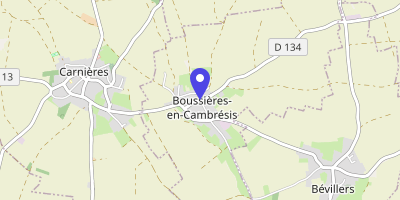 Carte OpenStreetMap — 1 rue Piton, Boussières-en-Cambrésis