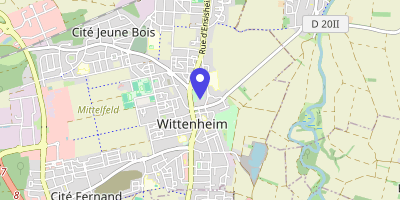 Carte OpenStreetMap — Place des Malgré-Nous, Wittenheim