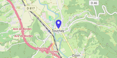 Carte OpenStreetMap — 1 place d'Astarac, Tournay