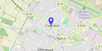Carte OpenStreetMap — 5 place de l'Église, Cugnaux