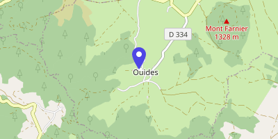 Carte OpenStreetMap — 266 route de l'Église Saint-Jean-Baptiste, Ouides